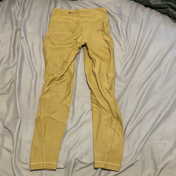 Mustard yellow fleece leggings - Picture 7 of 10